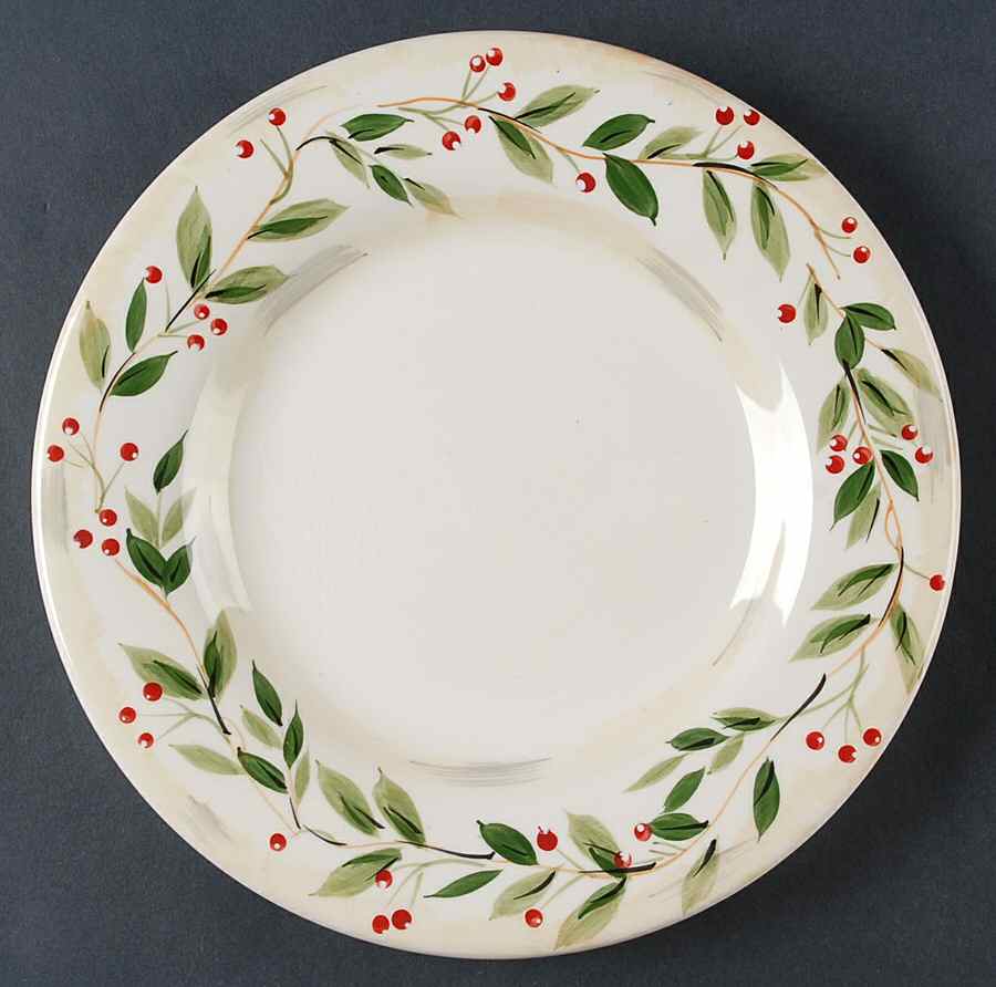 Holly Berry Dinner Plate by Tabletops Unlimited-1
