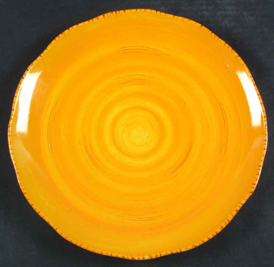Rustico Pumpkin (Scallop) Dinner Plate by Tabletops Unlimited-1