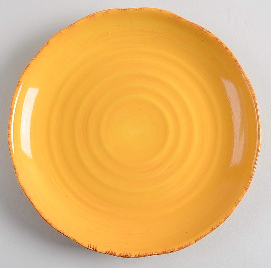 Rustico Pumpkin (Scallop) Salad Plate by Tabletops Unlimited-1