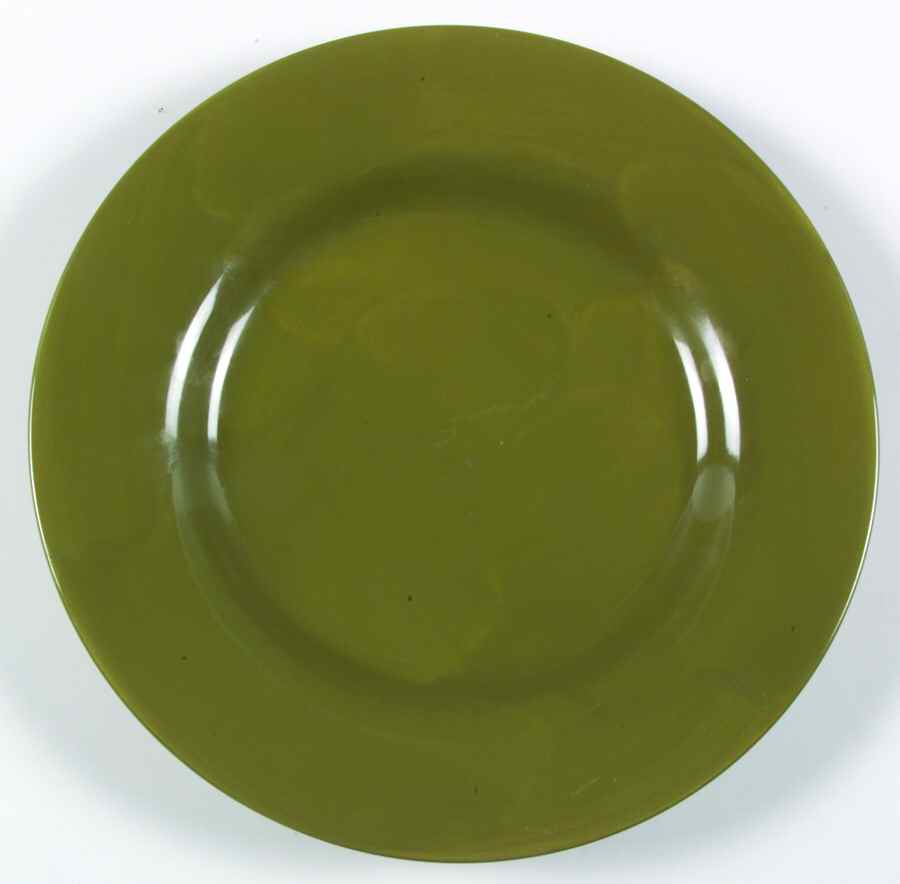 Barcelona Olive Green Dinner Plate by Tabletops Unlimited-1