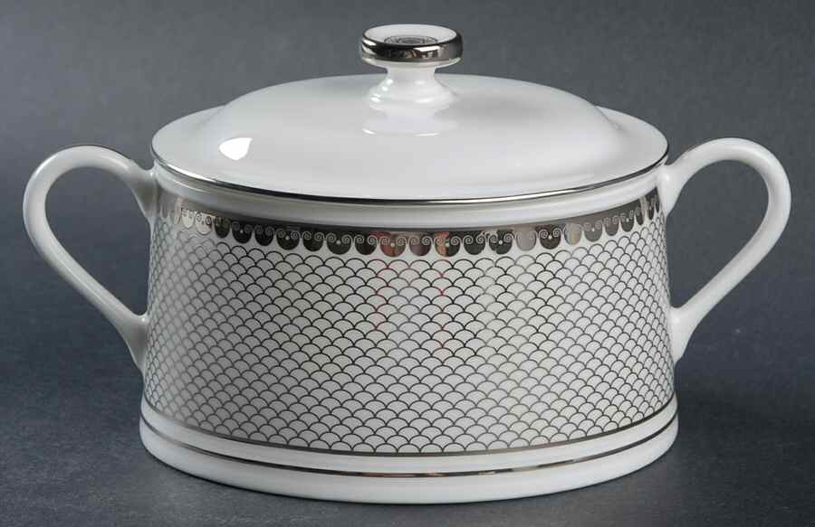 Marielle Platinum Sugar Bowl & Lid by Thomas O'Brien-1