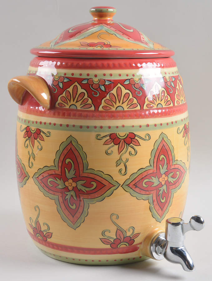 Tangier Beverage Crock & Lid by Tabletops Unlimited-1