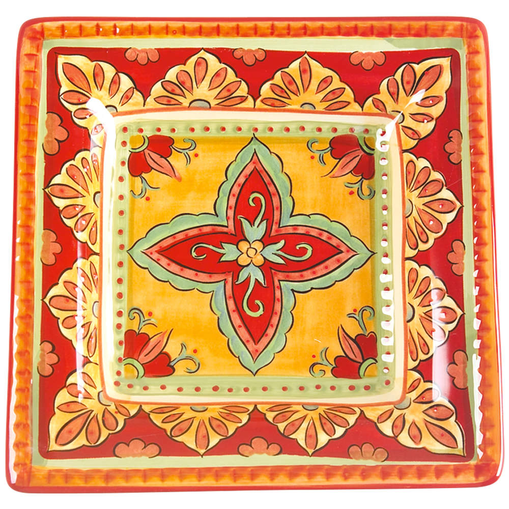 Tangier Square Salad/Dessert Plate by Tabletops Unlimited-1