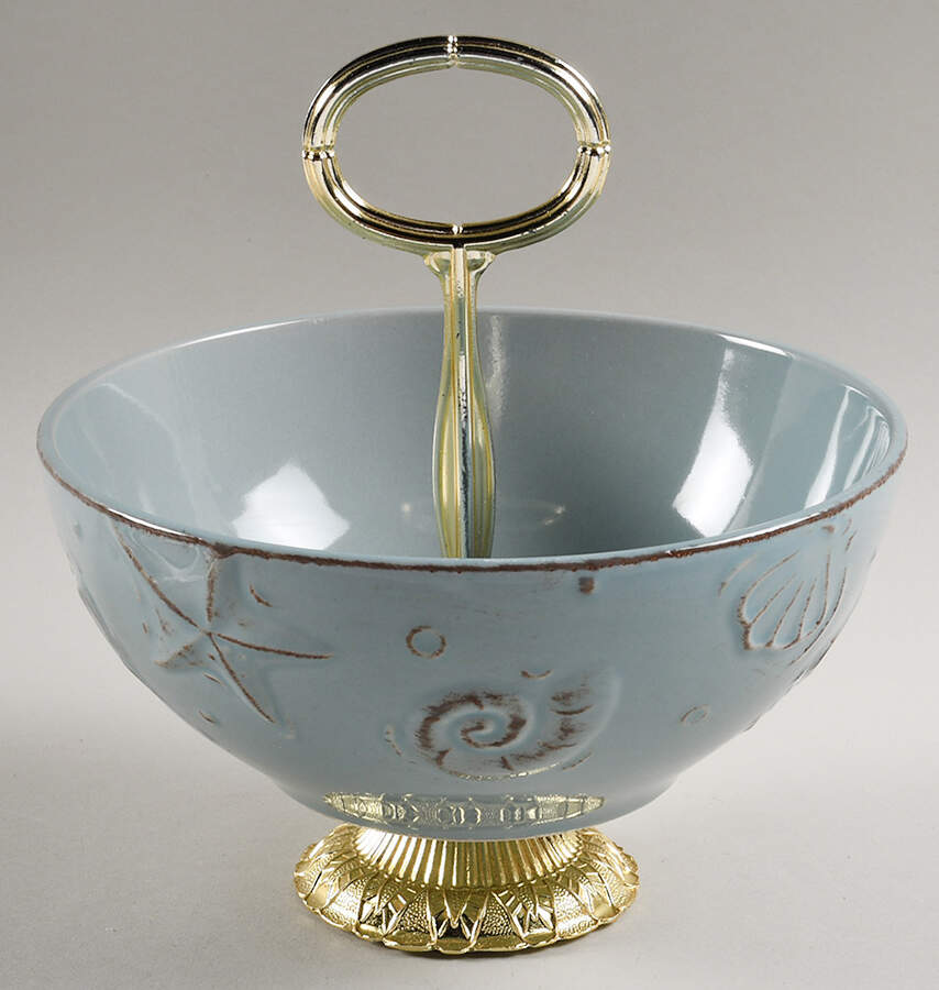 Cape Cod 6"-7" Handled Footed Nut Dish HC by Thomson-1