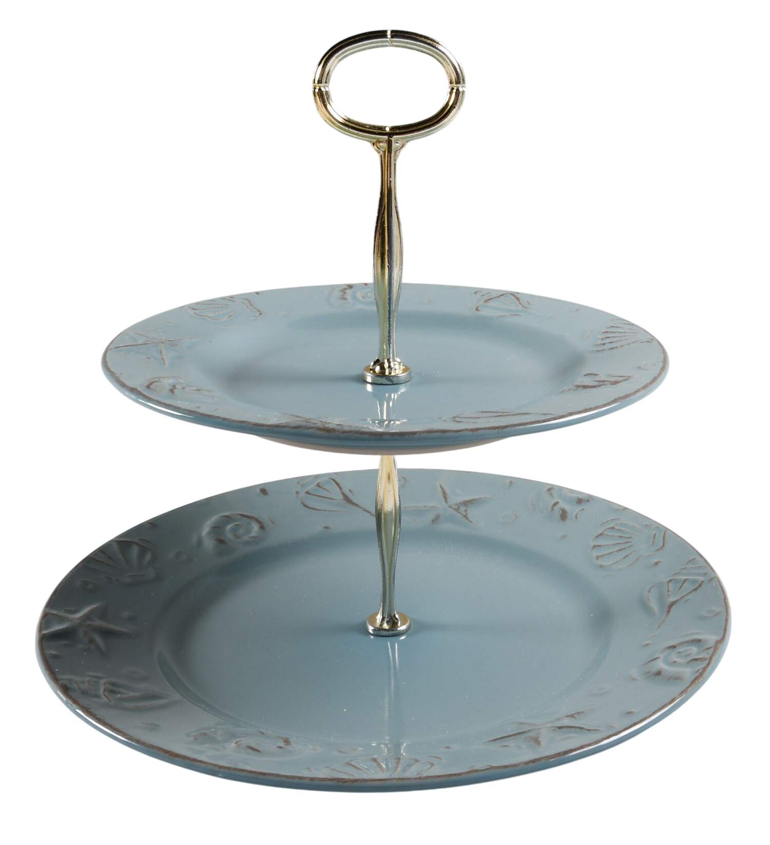 Cape Cod 6 5/8"-10"  2 Tiered Serving Tray (Dp, Sp) HC by Thomson-1