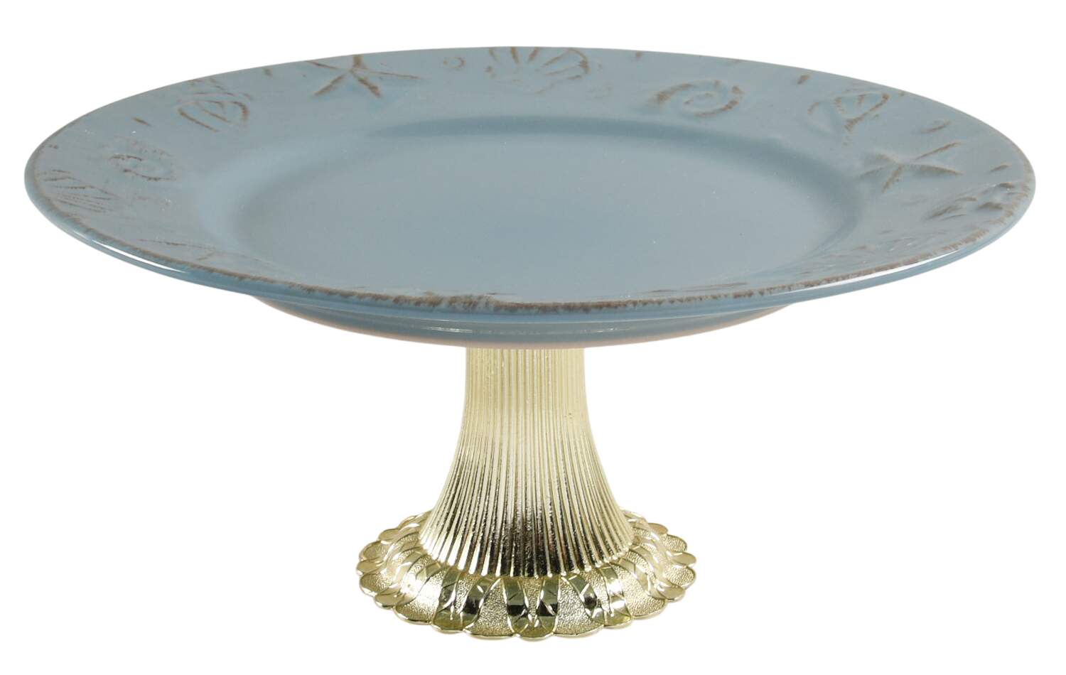Cape Cod Cake Stand with 4"-5" Metal Pedestal  Hc by Thomson-1