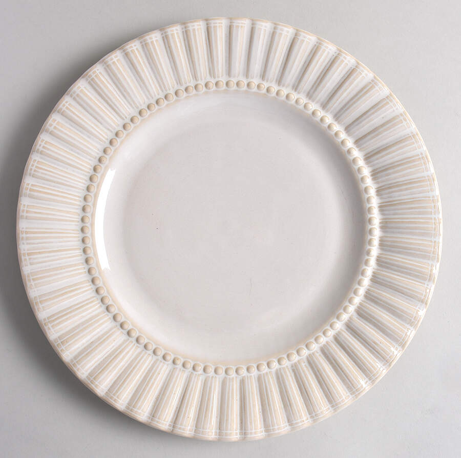 Maison White 12" Chop Plate (Round Platter) by Thomson-1