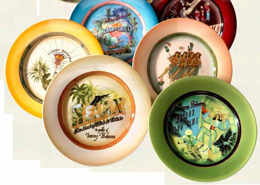 Tropical (Ads) Cocktail Plate by Tommy Bahama-1