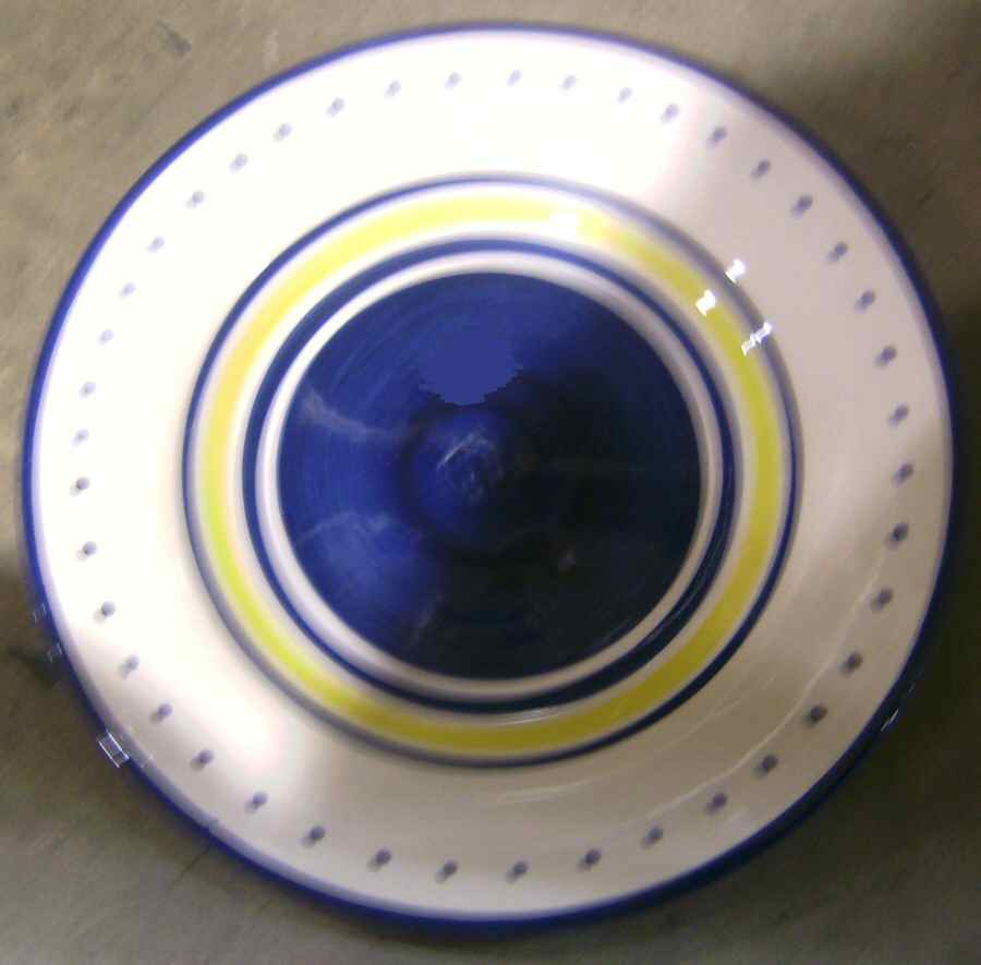 Lollipop Blue Dinner Plate by Tabletops Unlimited-1