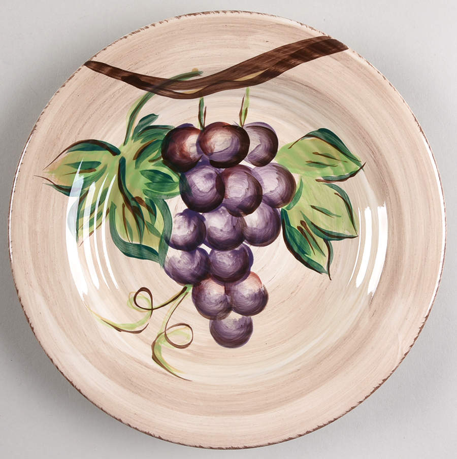 Vintage Grape Salad Plate by Tabletops Unlimited-1