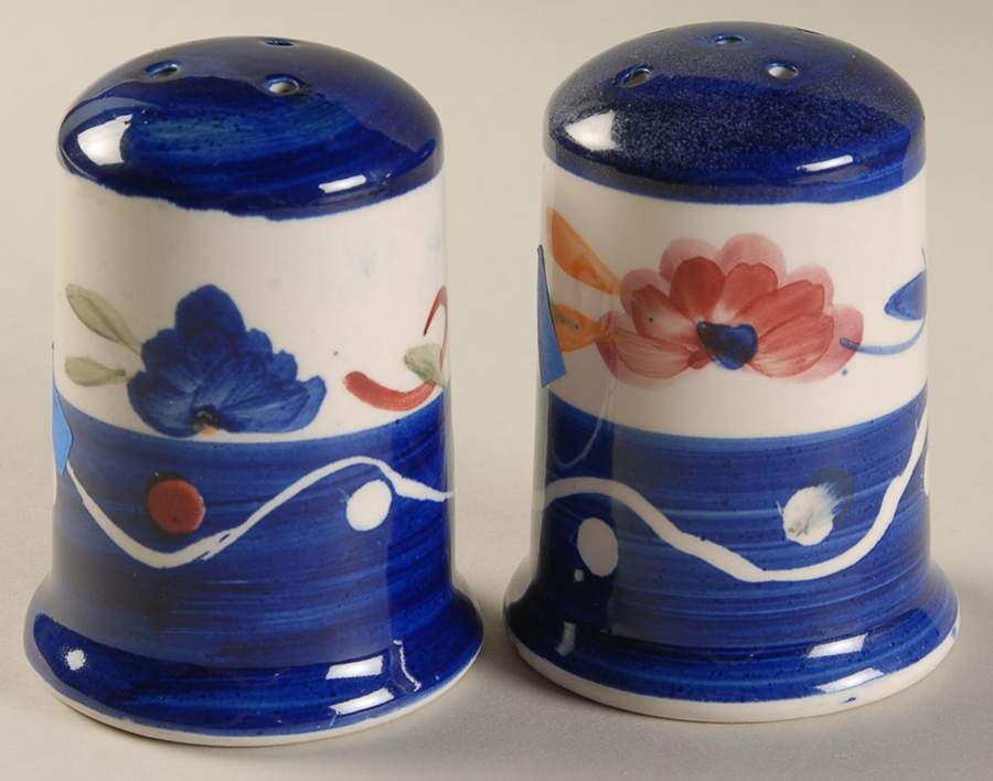 Floral Dots Salt & Pepper Set by Tabletops Unlimited-1