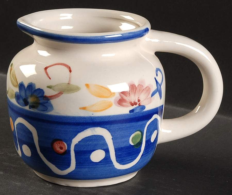 Floral Dots Creamer by Tabletops Unlimited-1