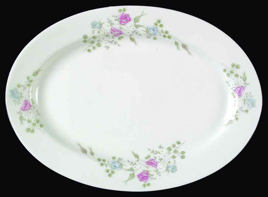 CX898 14" Oval Serving Platter by China (Made in China)-1