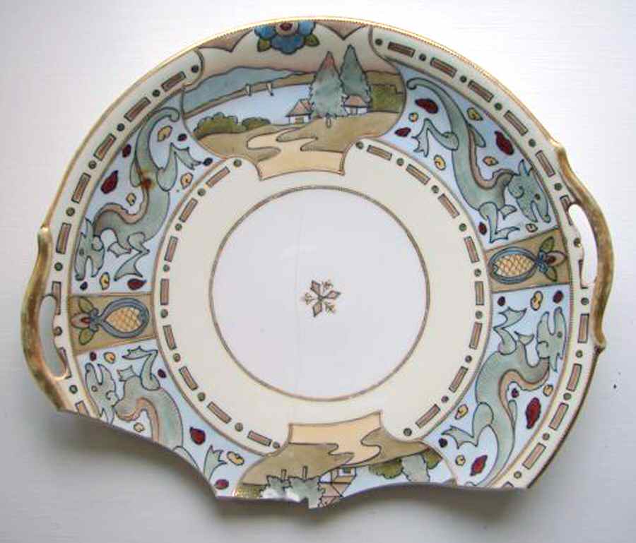 TNJ4 Handled Cake Plate by Tame & Nakamura-1