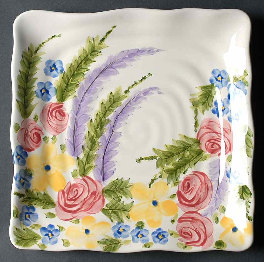 Jardine Square Dinner Plate by Tabletops Unlimited-1