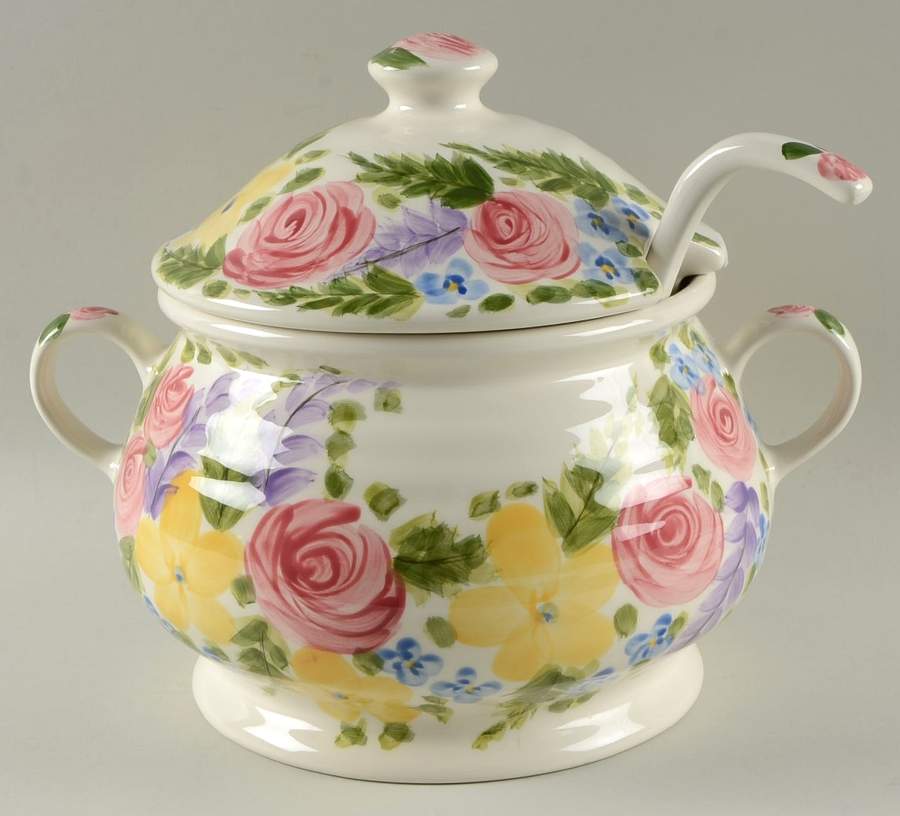 Jardine Tureen & Lid w/Ladle by Tabletops Unlimited-1