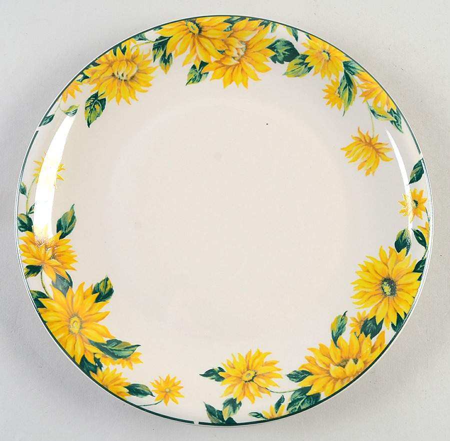 Sunflower Dinner Plate by Tender Heart Treasures-1