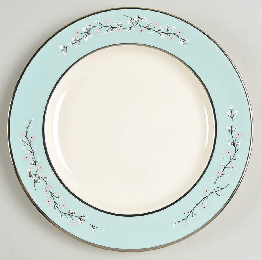 Pink Symphony Bread & Butter Plate by Taylor, Smith & Taylor (Ts&T)-1