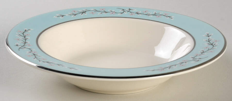 Pink Symphony Rim Fruit/Dessert (Sauce) Bowl by Taylor, Smith & Taylor (Ts&T)-1