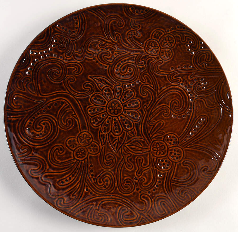 Laguna Brown 14" Chop Plate (Round Platter) by Tabletops Unlimited-1