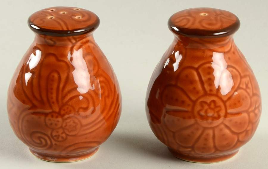 Laguna Brown Salt & Pepper Set by Tabletops Unlimited-1