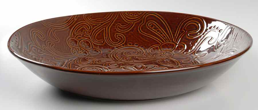 Laguna Brown 13" Pasta Serving Bowl by Tabletops Unlimited-1