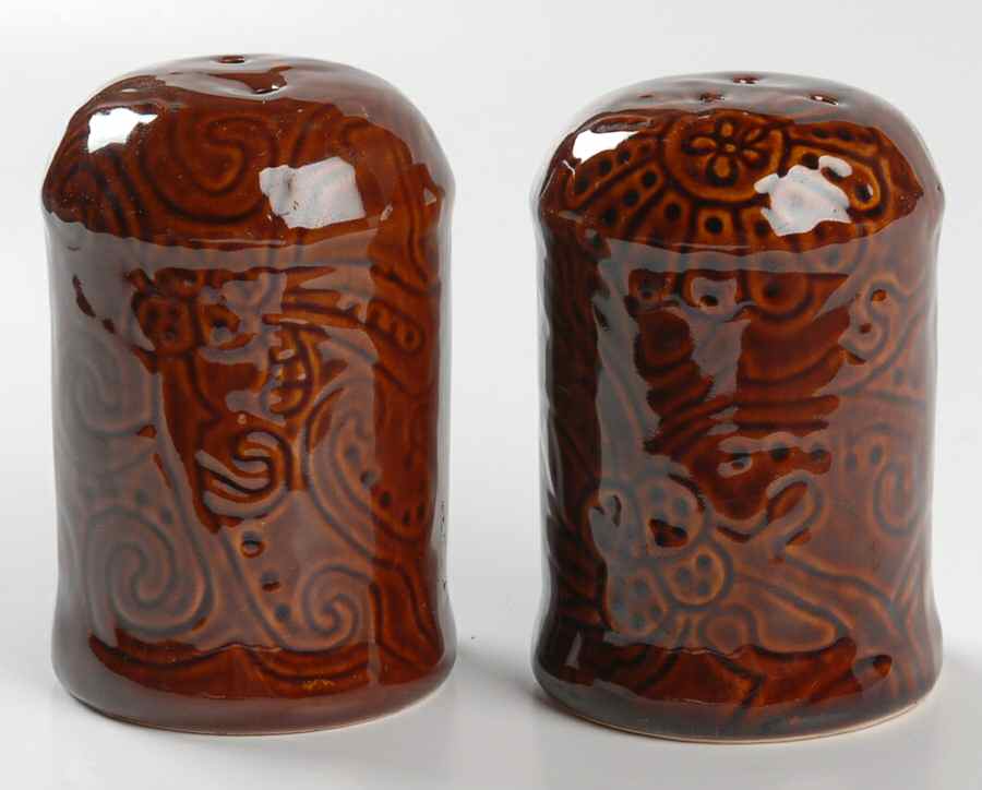 Laguna Brown Salt & Pepper Set by Tabletops Unlimited-1
