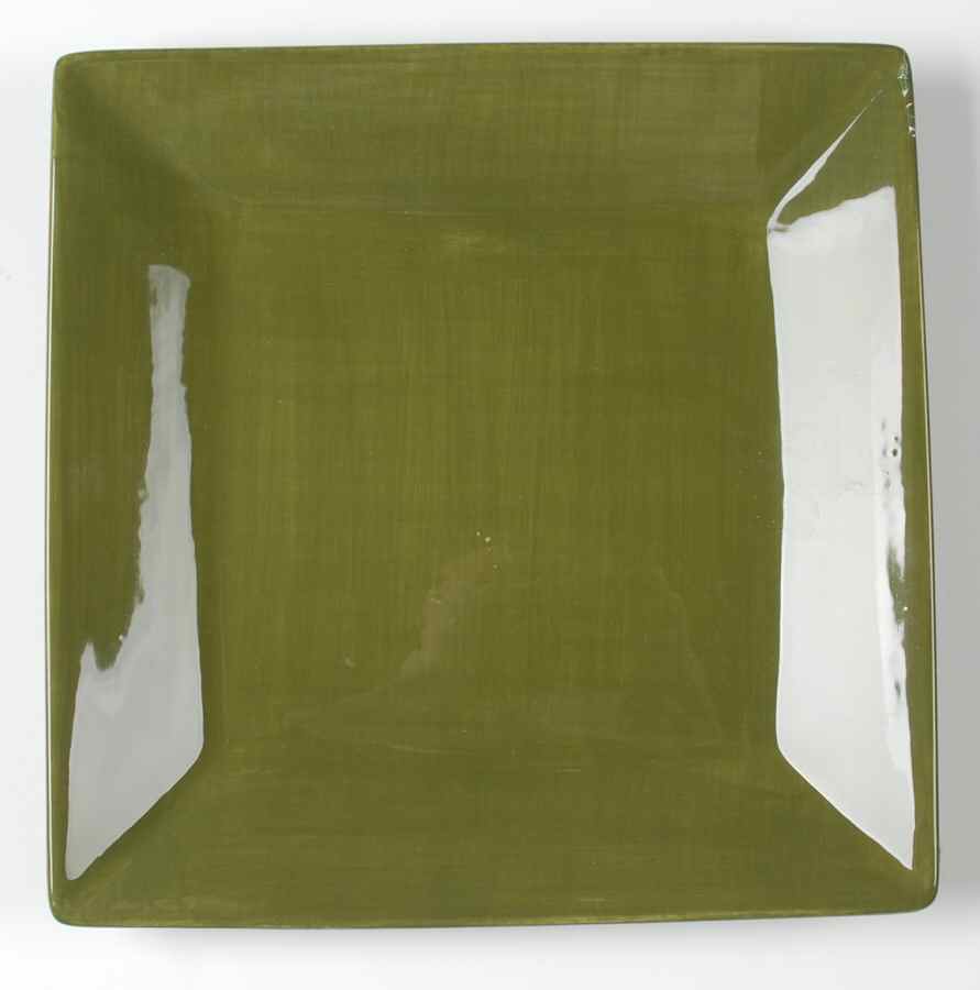 Corsica Jade (Green) Square Dinner Plate by Tabletops Unlimited-1