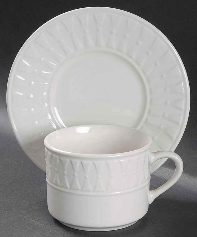 TTO12 Flat Cup & Saucer Set by Totally Today-1