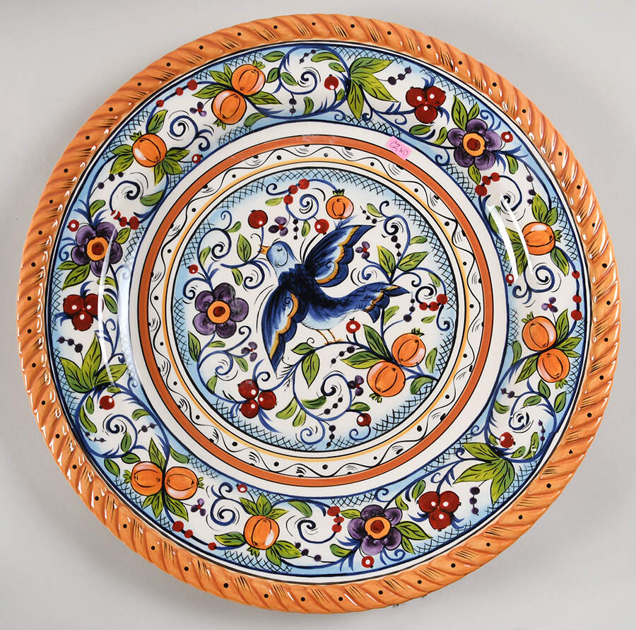 Villa Paradiso Round Service Platter by Tabletops Unlimited-1