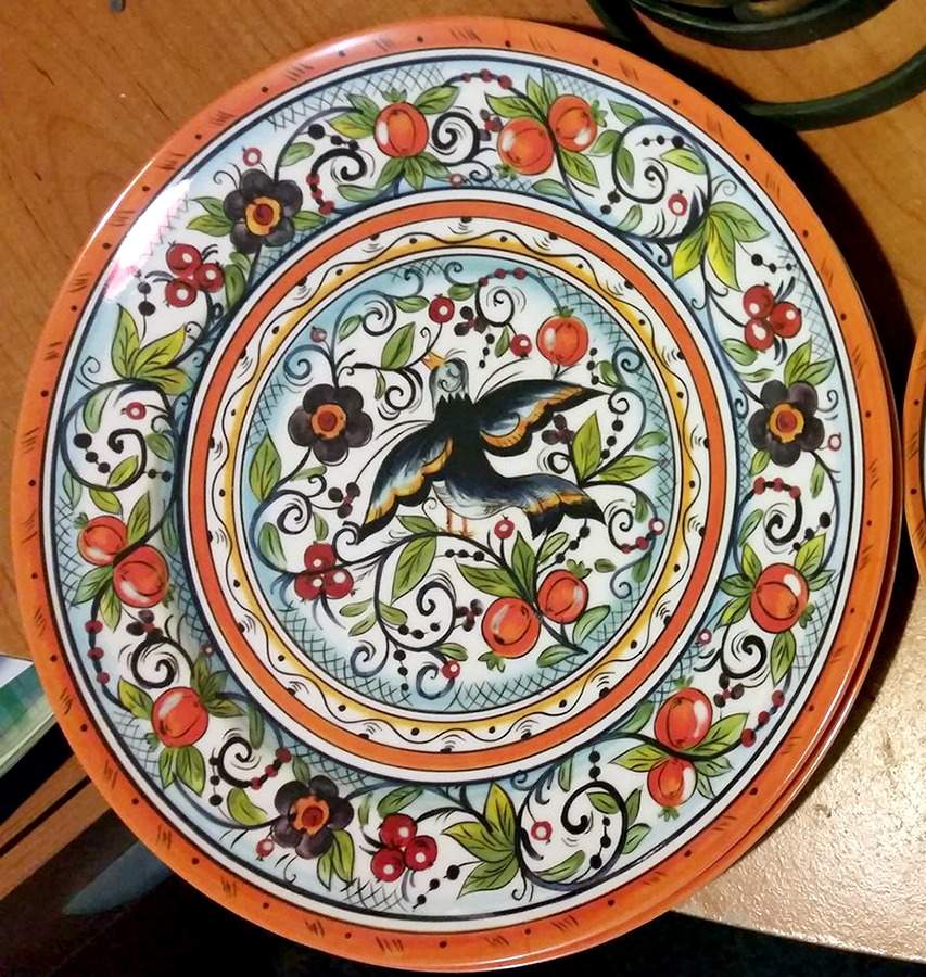 Villa Paradiso Melamine Dinner Plate by Tabletops Unlimited-1