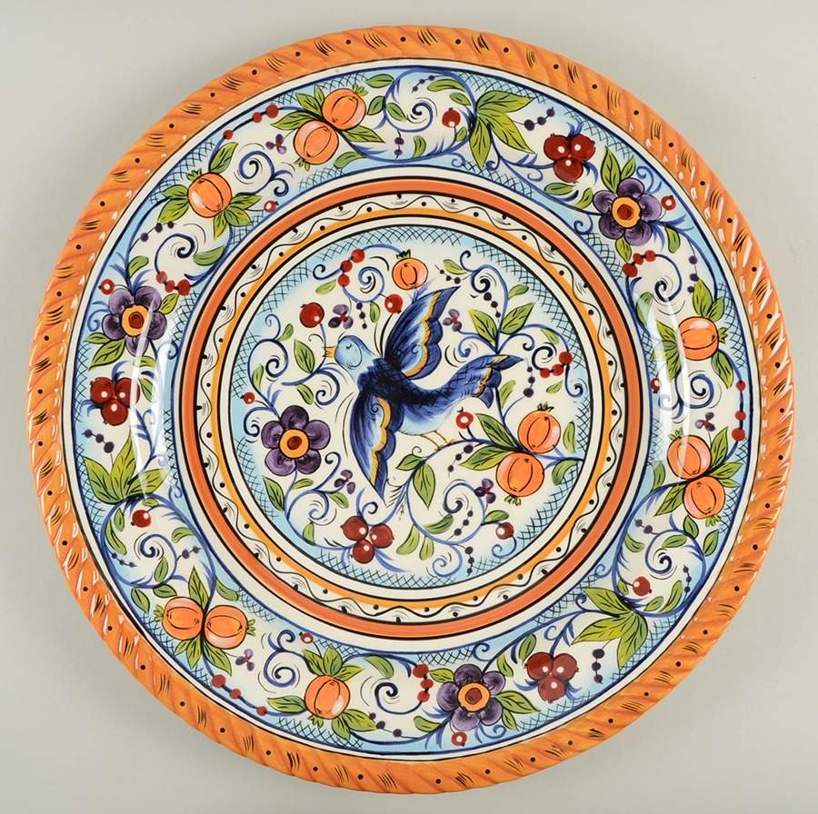 Villa Paradiso 17" Round Tray by Tabletops Unlimited-1
