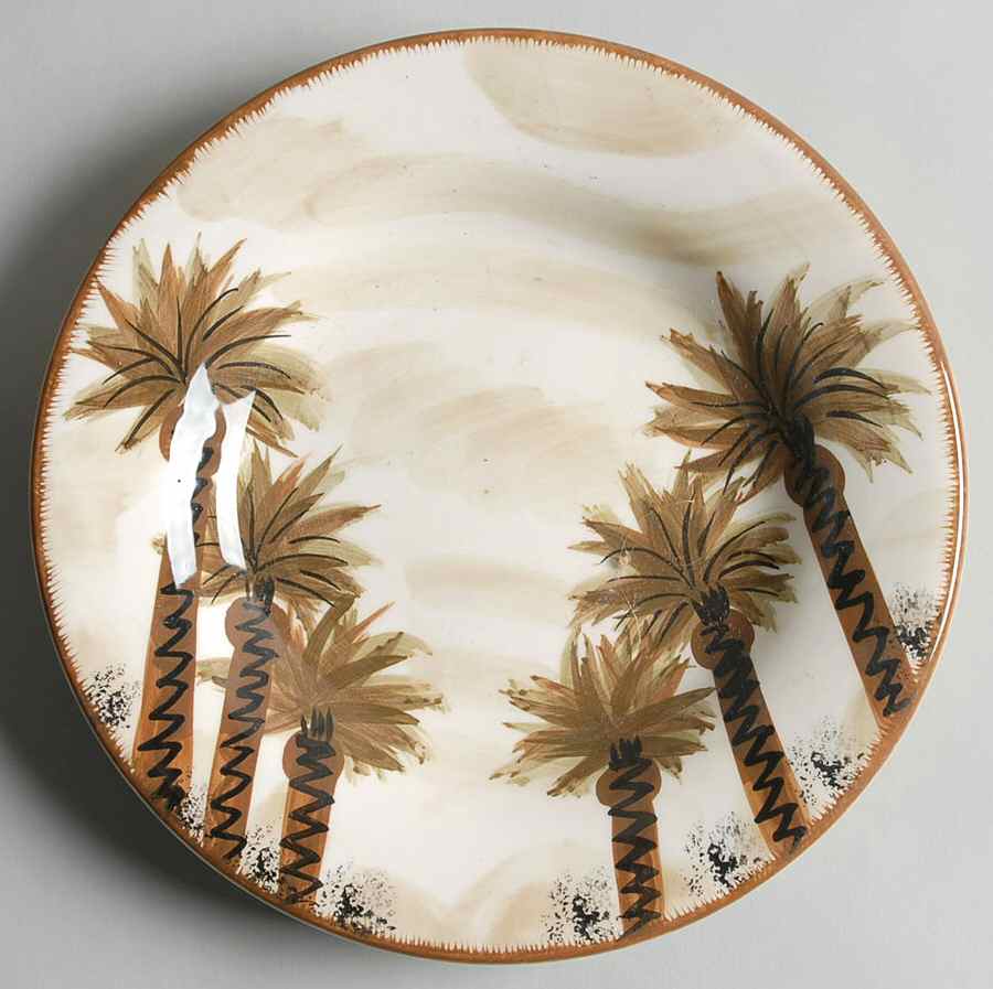 Tropical Island Salad Plate by Tabletops Unlimited-1