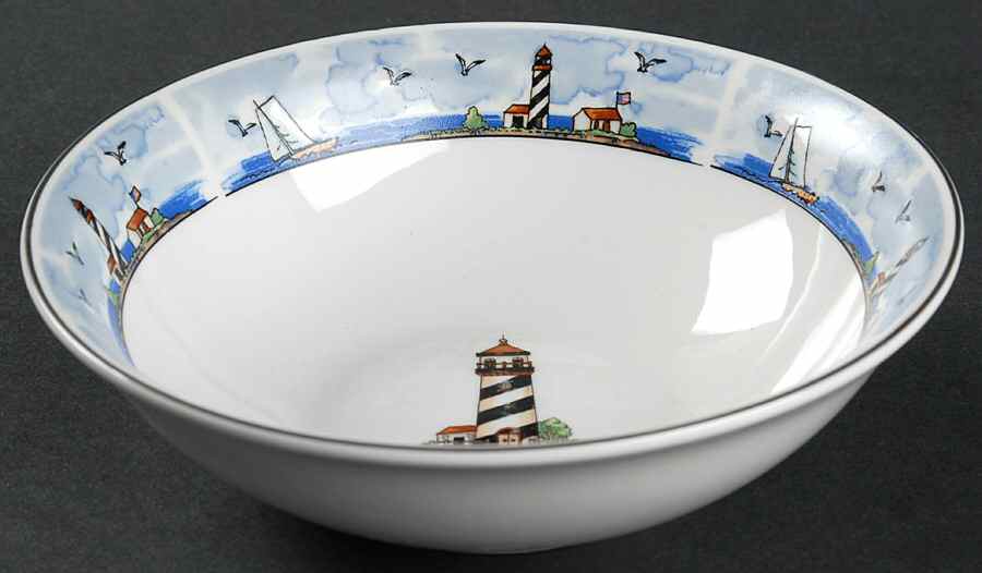 Coastal Lighthouse Soup/Cereal Bowl by Todays Home-1