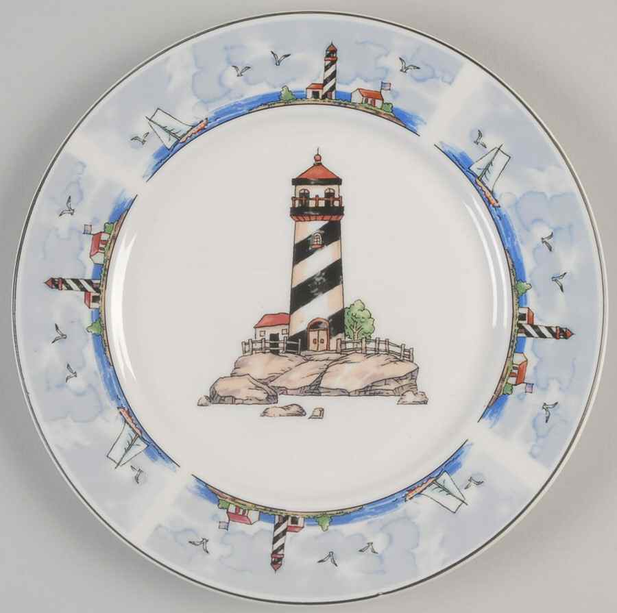 Coastal Lighthouse Salad/Dessert Plate by Todays Home-1
