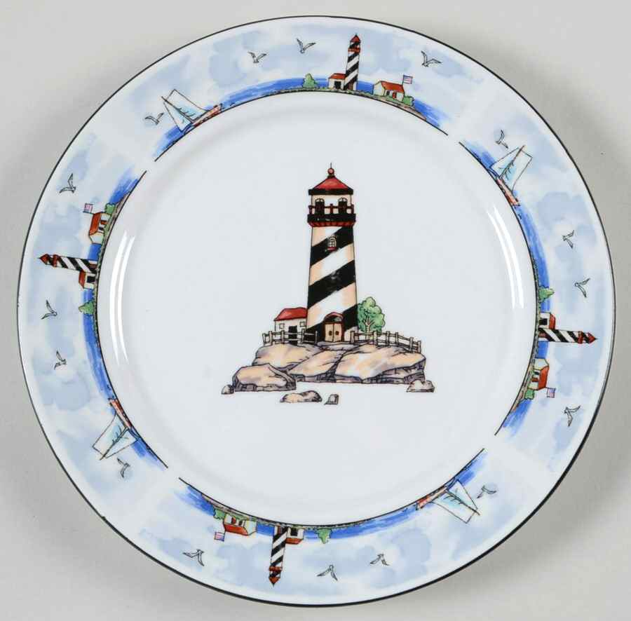 Coastal Lighthouse Bread & Butter Plate by Todays Home-1
