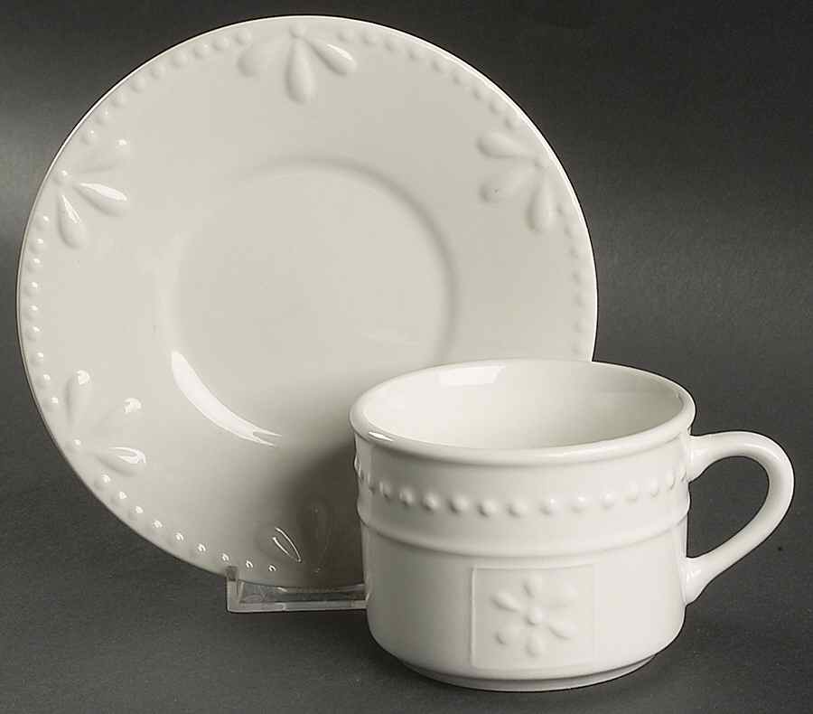 TTO13 Flat Cup & Saucer Set by Totally Today-1