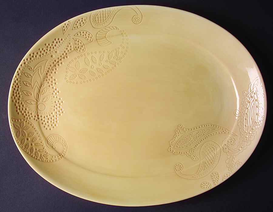 Kashmir 18" Oval Serving Platter by Tabletops Unlimited-1