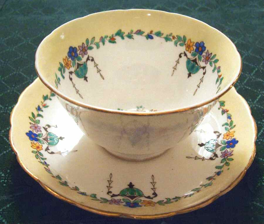 Rookwood Footed Cup & Saucer Set by Tuscan - Royal Tuscan-1
