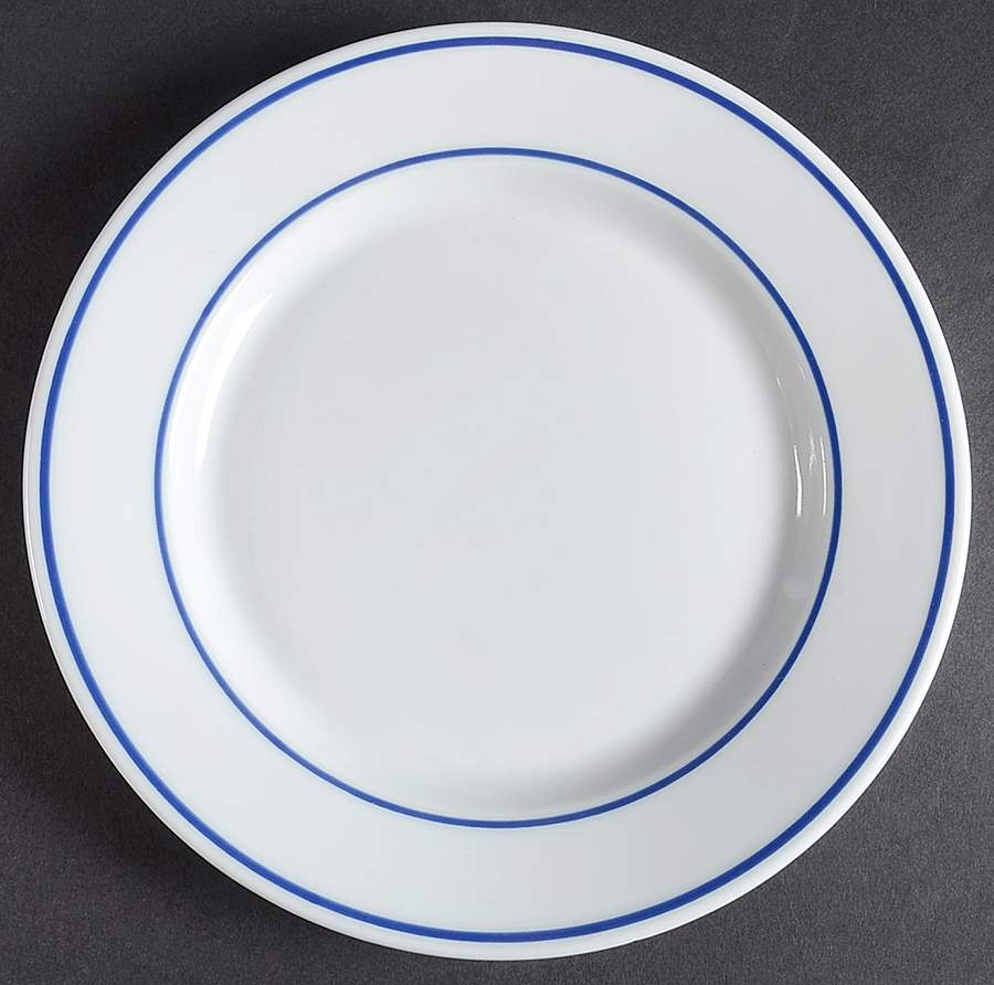 Blue Band Salad Plate by Ten Strawberry Street-1
