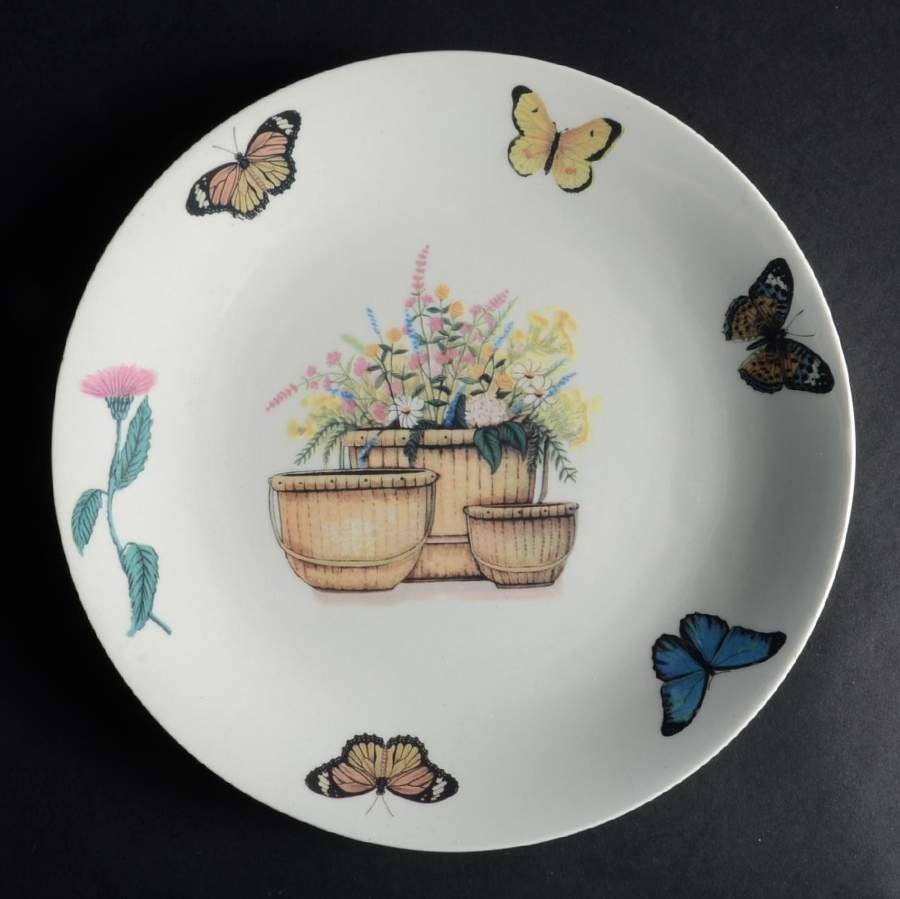 Basket Butterfly Dinner Plate by Totally Today-1