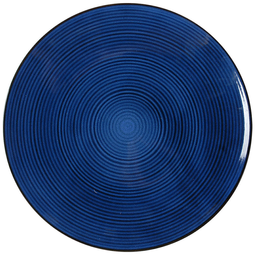 Vintage Modern Blue Dinner Plate by Thomas O'Brien-1