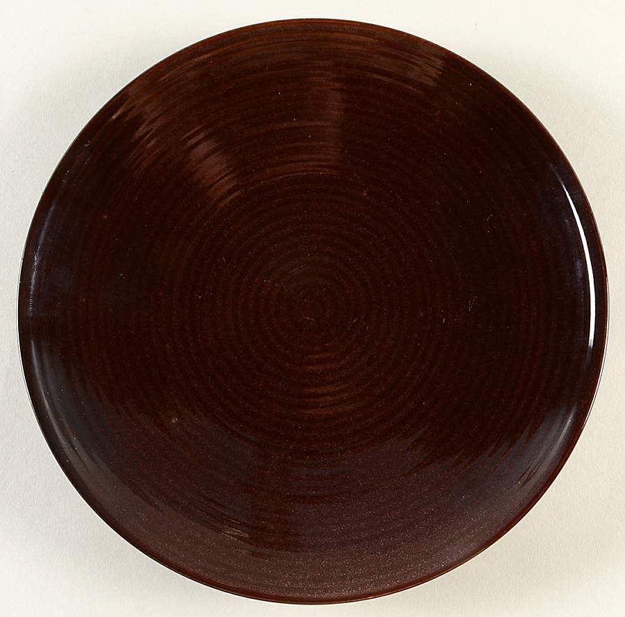 Vintage Modern Brown Salad/Dessert Plate by Thomas O'Brien-1