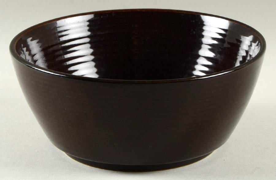 Vintage Modern Brown Soup/Cereal Bowl by Thomas O'Brien-1