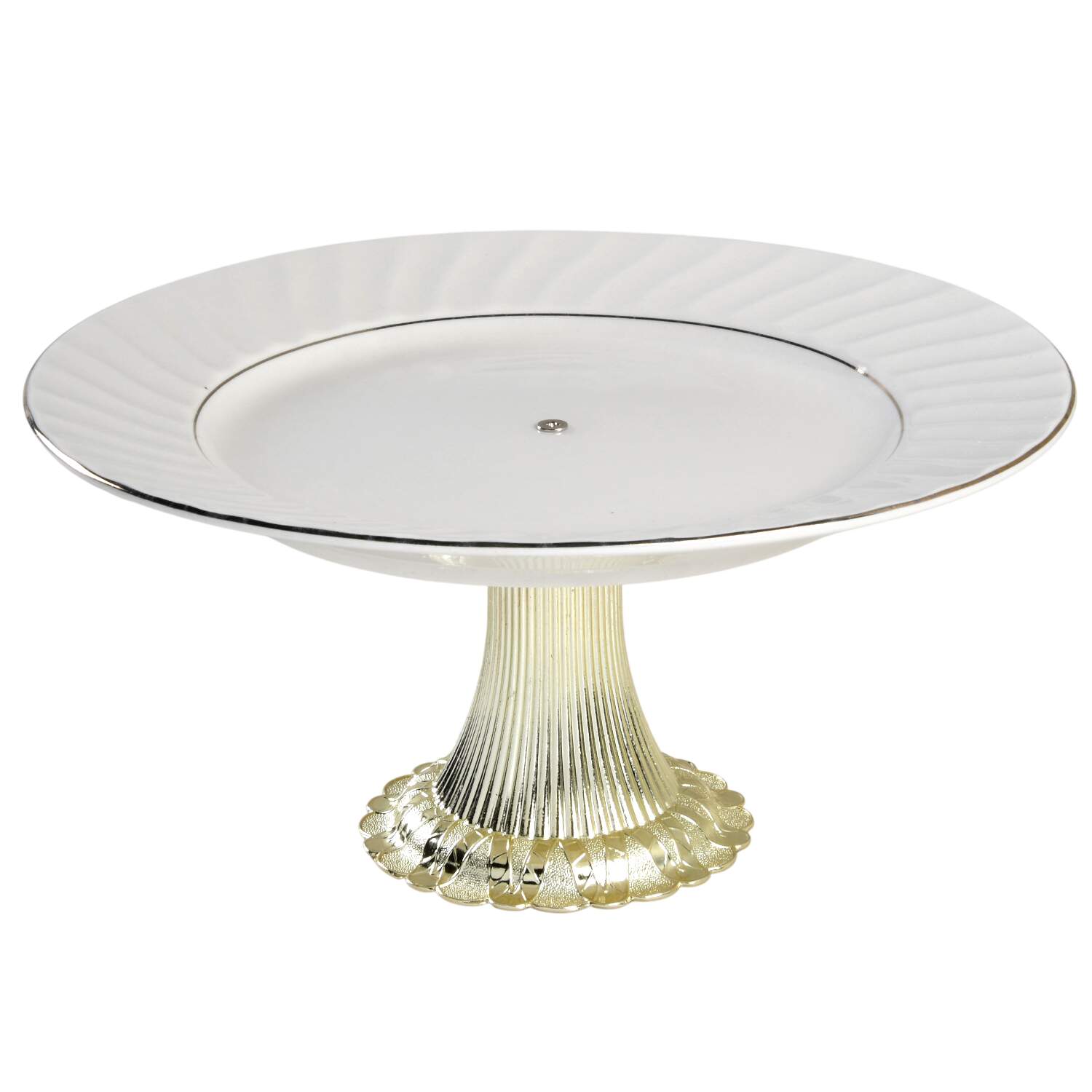 TTO16 Cake Stand with 4"-5" Metal Pedestal  Hc by Totally Today-1