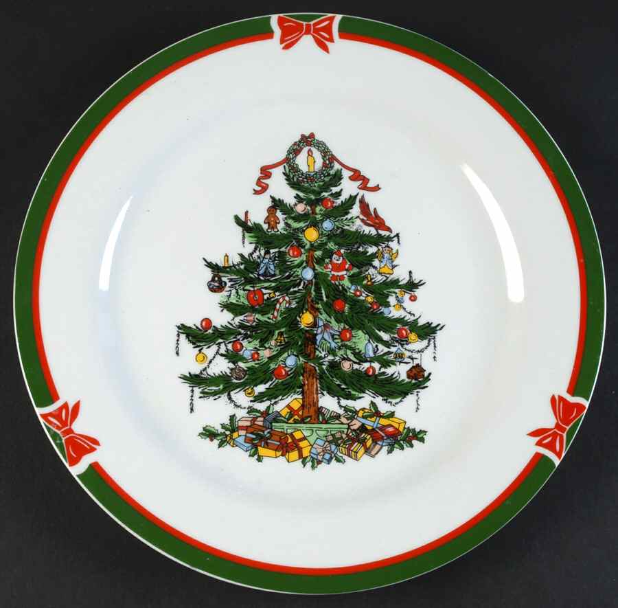 Ribbons & Tree Dinner Plate by Topco-1