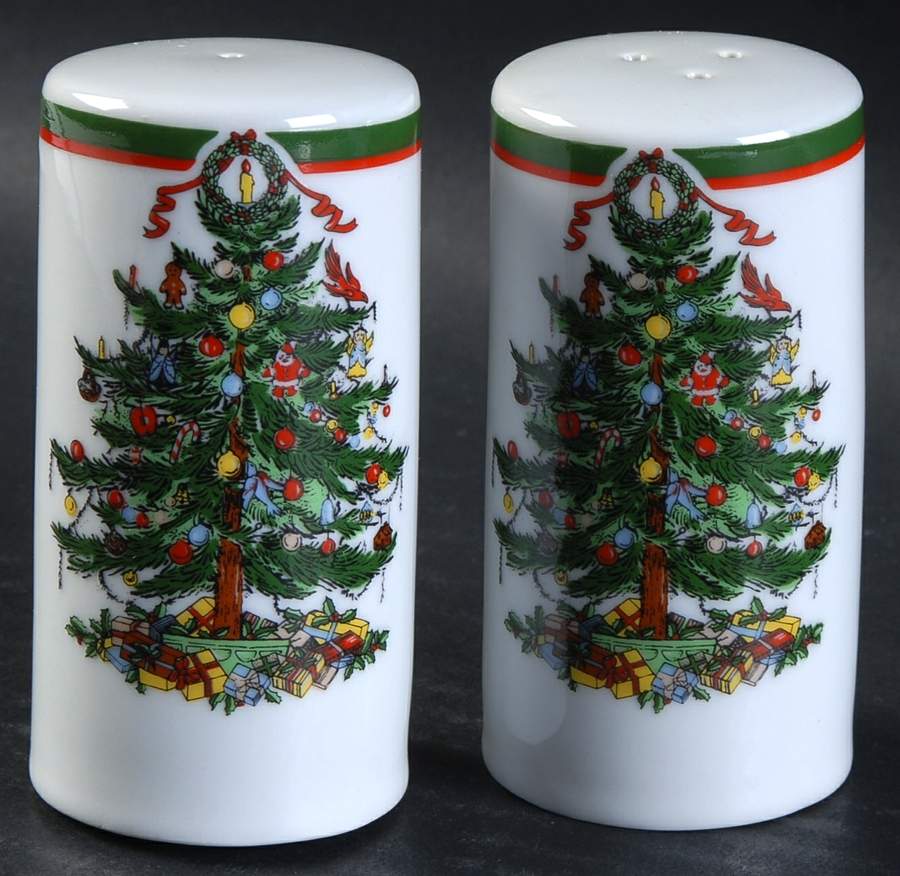 Ribbons & Tree Salt & Pepper Set by Topco-1