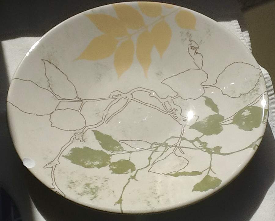 Foliage Shadow Green Salad Plate by Tag Ltd-1