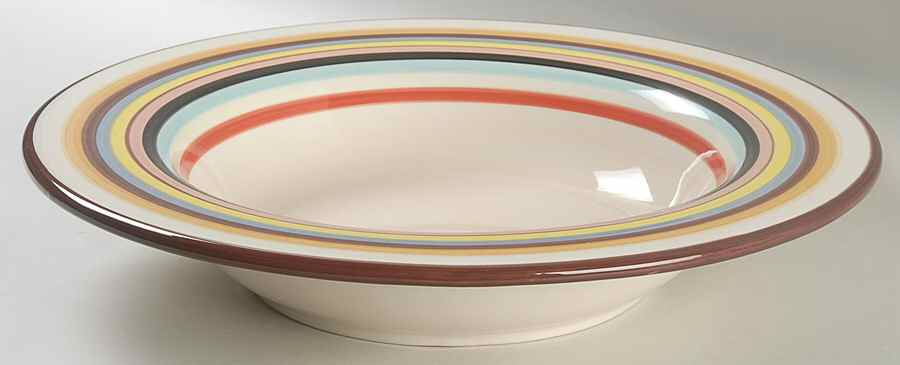 Sedona Stripe 14" Pasta Serving Bowl by Tabletops Unlimited-1
