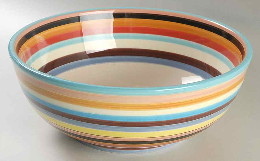 Sedona Stripe 11" Round Serving Bowl by Tabletops Unlimited-1